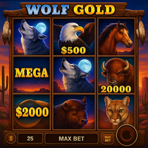 MaxiSpin - Wolf Gold Slot Game - Jackpot Pokie